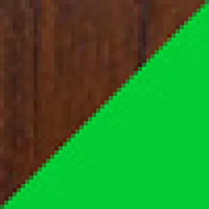 Cor MADEIRA E VERDE