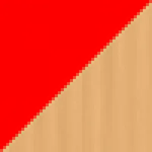 Cor VERMELHO E BAMBU