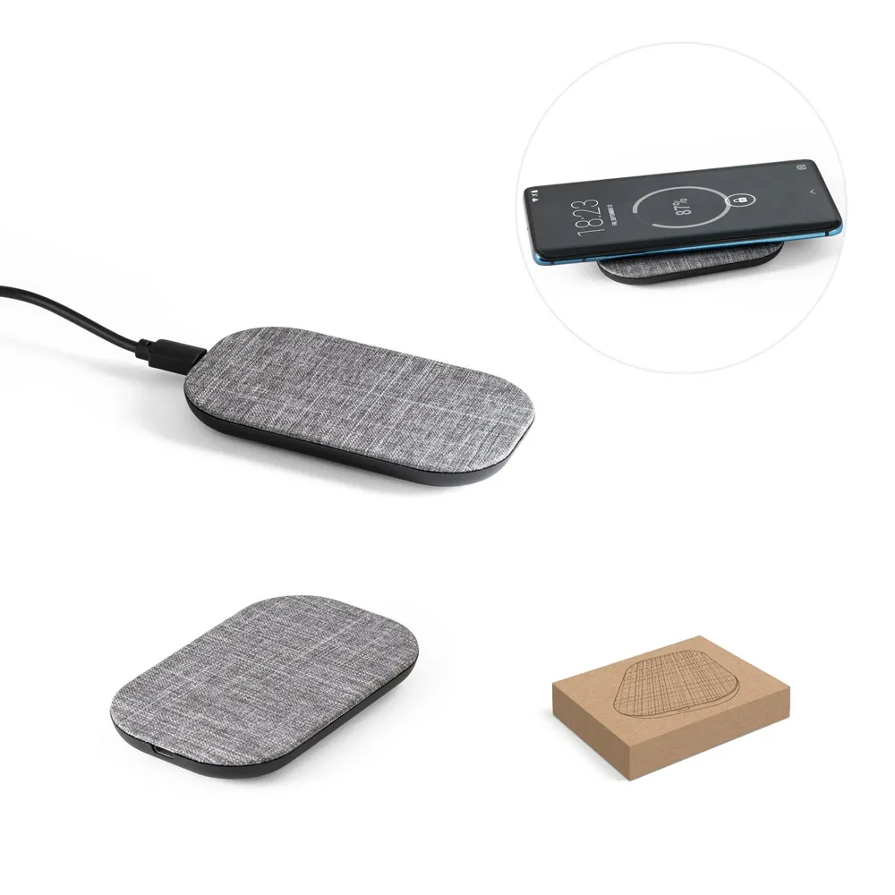 Power Bank Wireless em PET 100% Reciclado