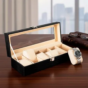 Porta-Relógios com 6 Divisórias