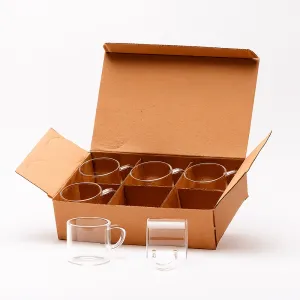 Kit Xícaras de Vidro 6 Peças