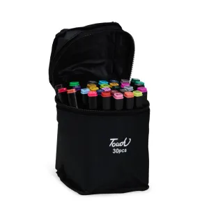 Kit Canetas Marcadoras Pontas Duplas 30 Cores