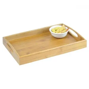 BANDEJA PARA SERVIR EM BAMBU - 35 CM