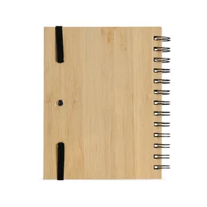 Caderneta em Bambu com Caneta-18748