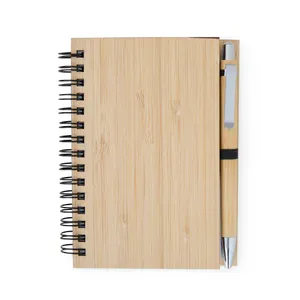 Caderneta em Bambu com Caneta-05134