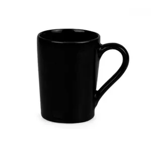 CANECA EM CERÂMICA PRETA - 230ML - COM CAIXA