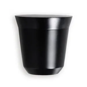 COPO PARA CAFÉ EM AÇO INOX - PRETO - 60ML