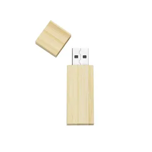 Conjunto Estojo e Pen Drive Bambu 8GB 16GB 32GB
