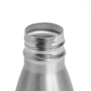 GARRAFA COM TAMPA EM AÇO INOX - PRATA - 750ML