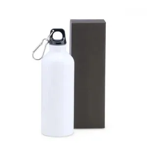 GARRAFA EM INOX PAREDE DUPLA NA COR BRANCA - 500 ML