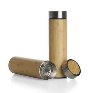 Garrafa Bambu Parede Dupla 500 ml com Infusor-18642