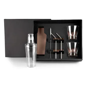 KIT PARA DRINKS COM COQUETELEIRA - 6 PÇS