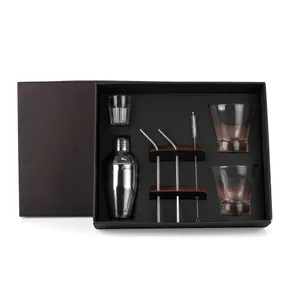 KIT PARA DRINKS COM COQUETELEIRA - 7 PÇS