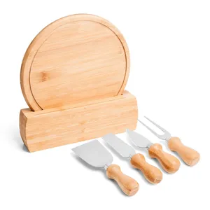 KIT PARA QUEIJO EM BAMBU CÓRDOBA - 6 PÇS