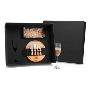 KIT QUEIJO E CHAMPAGNE - 6 PÇS - NÃO ACOMPANHA GARRAFA