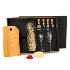 KIT QUEIJO E CHAMPAGNE - 7 PÇS