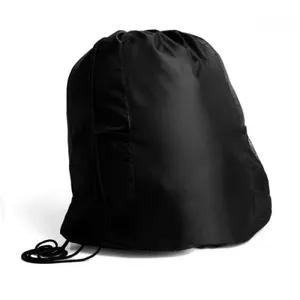 MOCHILA SACOLA PRETA EM NYLON - 20L