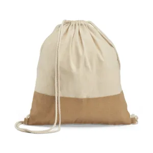 SABLON. Sacola tipo mochila 100% algodão (160 g/m²)