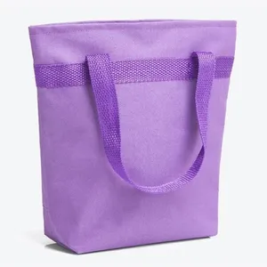 SACOLA TÉRMICA EM NYLON 600 - ROXO - 5L - 20,5X8X27CM