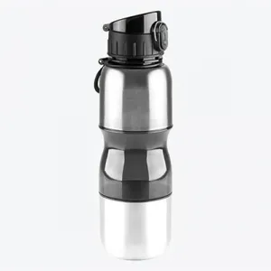 SQUEEZE FUMÊ REVESTIDO EM AÇO INOX - 750 ML