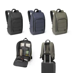 WUHAN. Mochila para notebook em 600D, poliéster reciclado (100% rPET), de alta densidade, com revestimento resistente à água 16