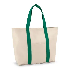 11122. Sacola 100% algodão canvas com bolso frontal e interior (280 g/m²)