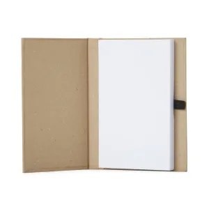 Bloco de Anotações em Kraft com Porta Caneta