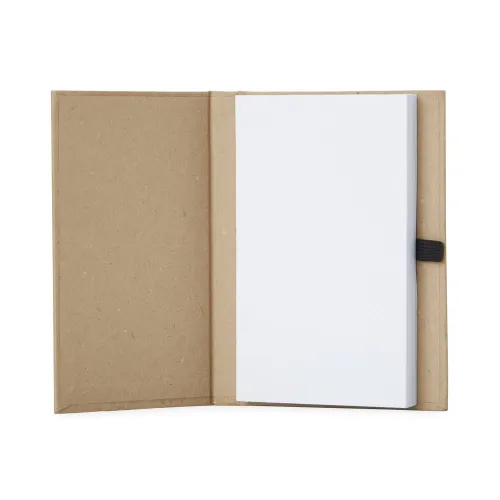 Bloco de Anotações em Kraft com Porta Caneta