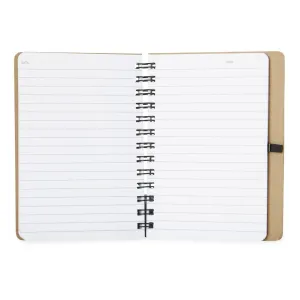 Caderno Kraft com Porta Caneta