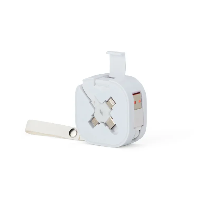 Cabo USB retrátil 3 em 1 