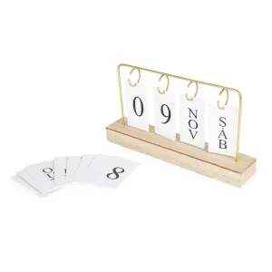 Calendário Permanente MDF com Alça de Ferro