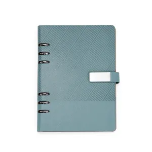 Caderno Fichário Couro Sintético