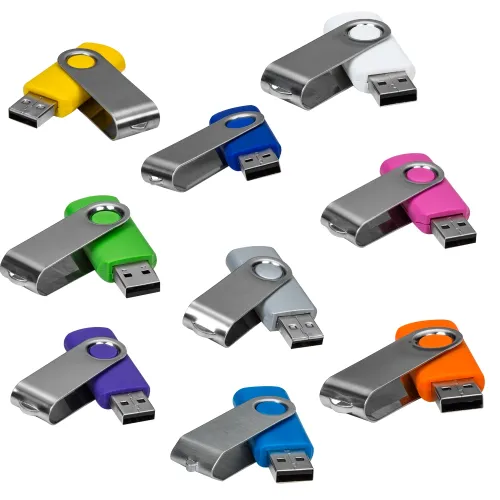 Pen Drive Giratório Metálico 4GB/8GB/16GB/32GB-016