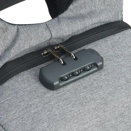 Mochila de Poliéster Anti-Furto USB com Segredo-02096