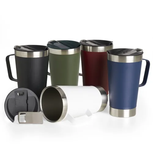 Caneca Térmica Inox com Abridor 500ml-04082L