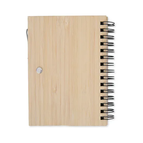 Caderno de Bambu com Caneta-05134