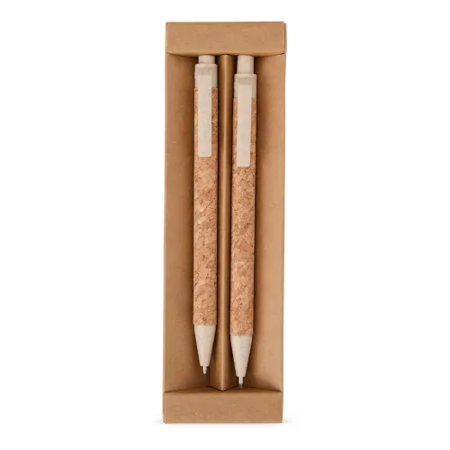 Kit Ecológico Caneta e Lapiseira Cortiça-FB-06083