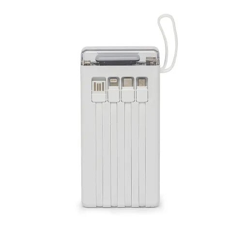 Power Bank 10.000mAh com Lanterna e Multissaídas-08013