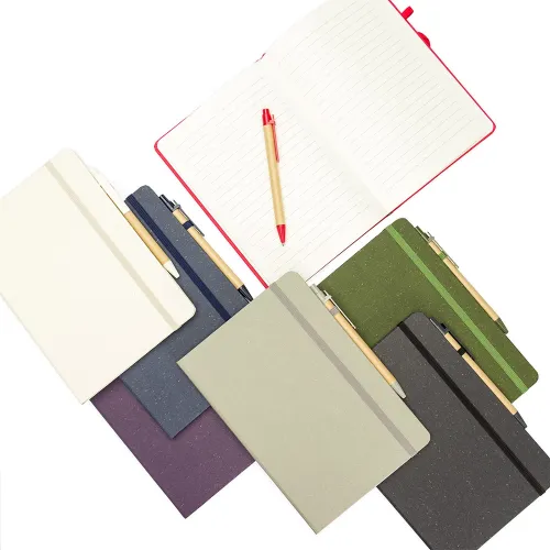 Caderneta Fibra de Arroz com Caneta-08290