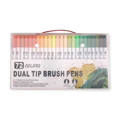 Kit Canetinhas Ponta Dupla 72 Cores-08332-72