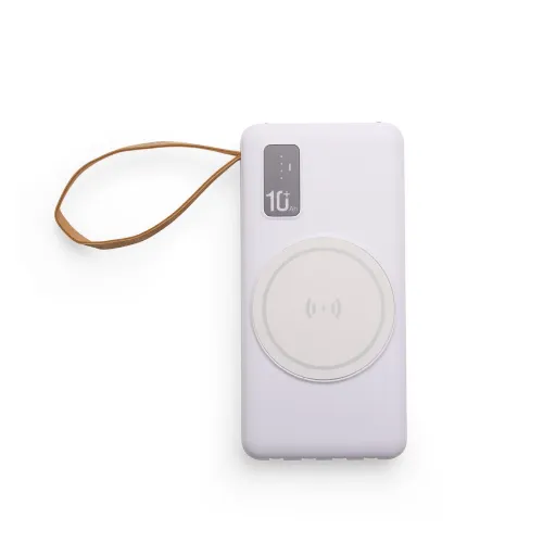 Power Bank 10.000mAh com Carregamento via Indução ou via Cabo-09145
