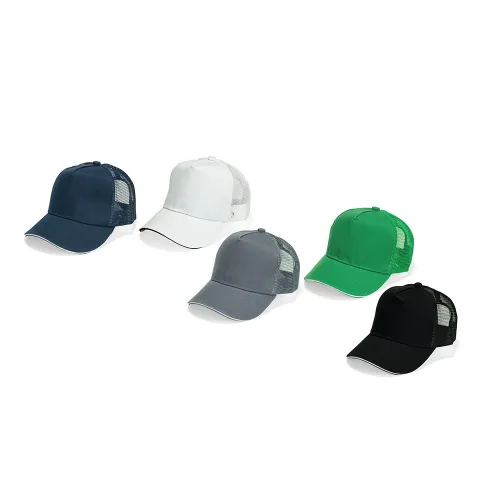 Boné Poliéster Aba Curva com Tela-09353