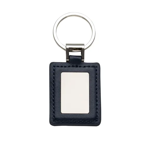 #Chaveiro Couro com Metal-12014