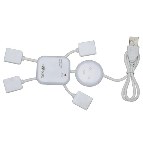 #Hub Plástico com formato de Boneco 4 Entradas USB-12031-BRA #Hub Plástico com formato de Boneco 4 Entradas USB-12031-BRA