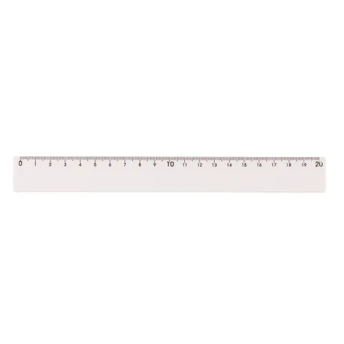 Régua Plástica 20cm-13724-BCO Régua Plástica 20cm-13724-BCO