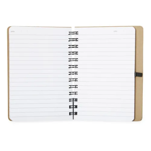 Caderno Kraft com Porta Caneta-14838