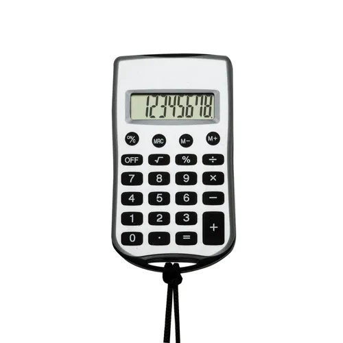 #Calculadora Plástica com Cordão-P@01648-PRE