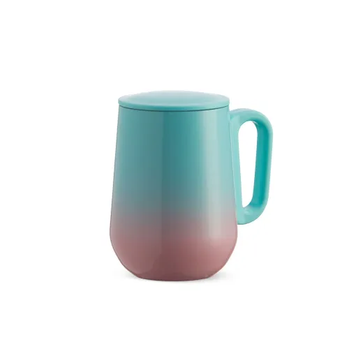 Caneca Bicolor Parede Dupla 250ml-18720-AZU Caneca Bicolor Parede Dupla 250ml-18720-AZU