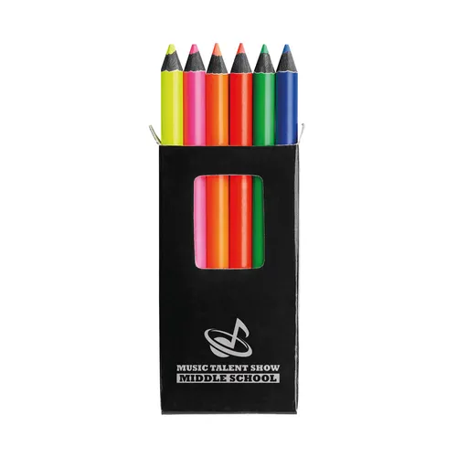 Caixa com 6 lápis de cor MERLIM-51767