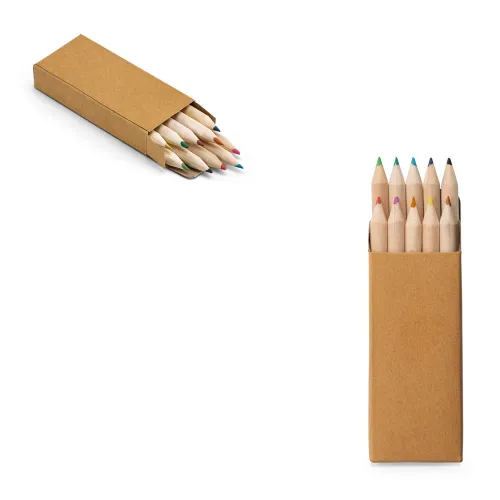 CRAFTI. Caixa de cartão com 10 mini lápis de cor-51931